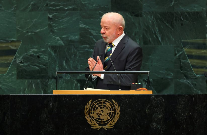 Brazil's President Luiz Inacio Lula da Silva addresses the 81st United Nations General Assembly at UN headquarters in New York City, US, September 22, 2026.
