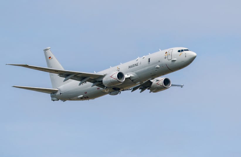 A Boeing P-8 Poseidon reconnaissance aircraft of the German forces is pictured during the Armed Forces Day at the Nordholz Naval Airbase in Nordholz, Germany, on June 06, 2026. Along with nine other locations, Nordholz hosts the Armed Forces Day 2026.