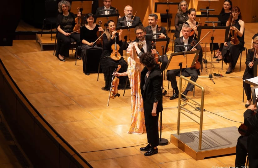 Liv Migdal performs with the Thessaloniki State Symphony Orchestra