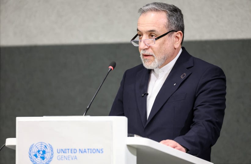 Iran's foreign minister Araghchi addresses a special session of the Conference on Disarmament at the UN, in Geneva Tuesday, 17th February 2026