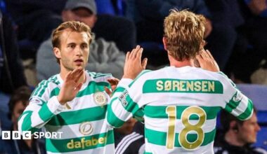 Oliver Sorensen made his first Celtic start in place of Benjamin Nygren