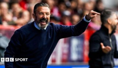 Rangers manager Derek McInnes at Pittodrie