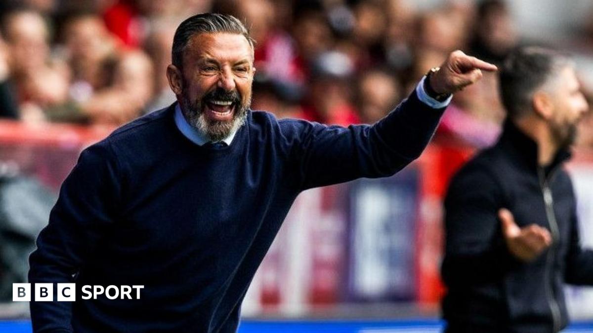 Rangers manager Derek McInnes at Pittodrie