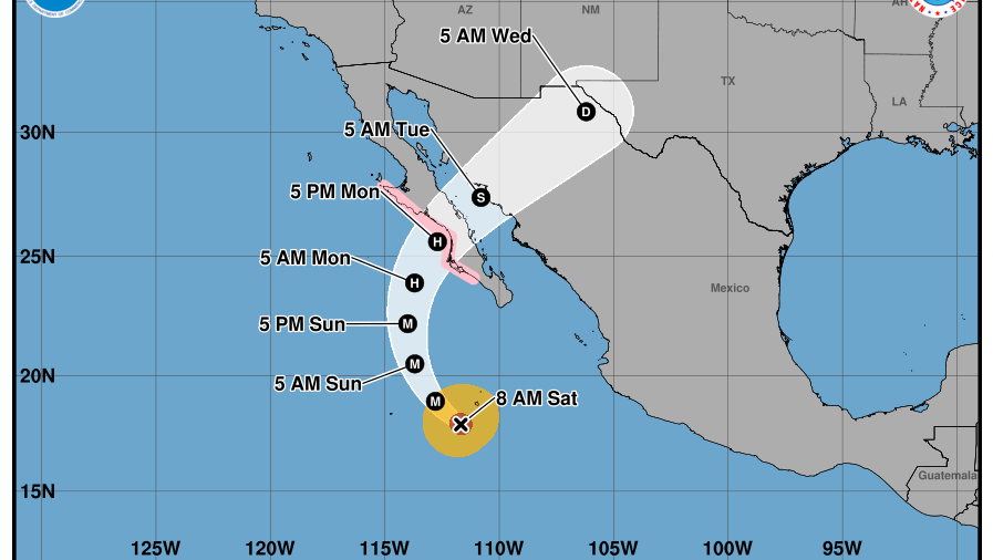 Hurricane Polo to cross over New Mexico as tropical depression