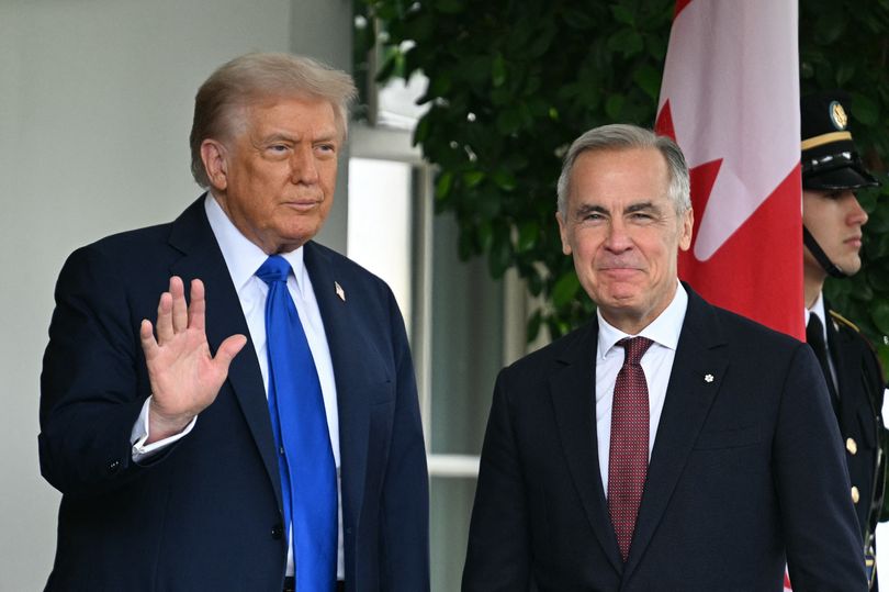 Donald Trump and Mark Carney