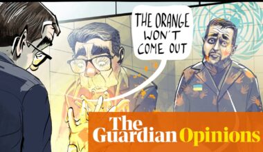 Ella Baron on Andy Burnham’s visit to the United Nations – cartoon - The Guardian