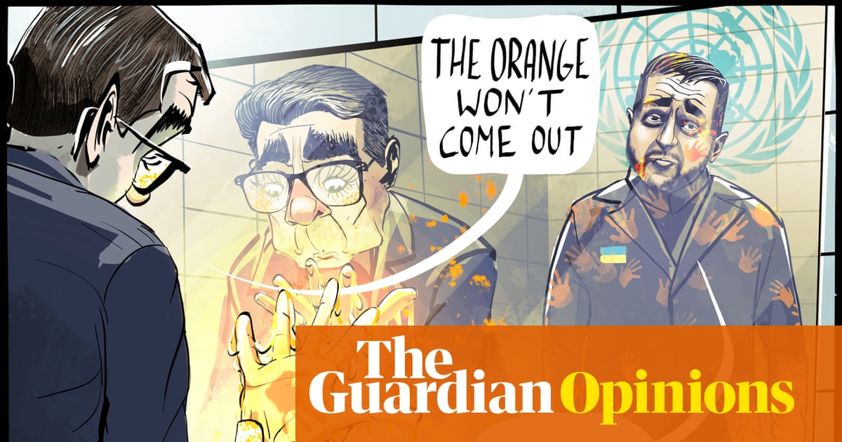 Ella Baron on Andy Burnham’s visit to the United Nations – cartoon - The Guardian