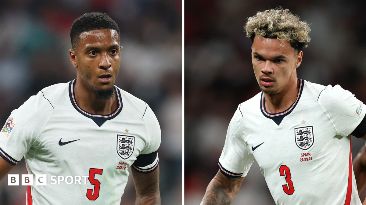Ezri Konsa and Nico O'Reilly in action playing for England against Spain