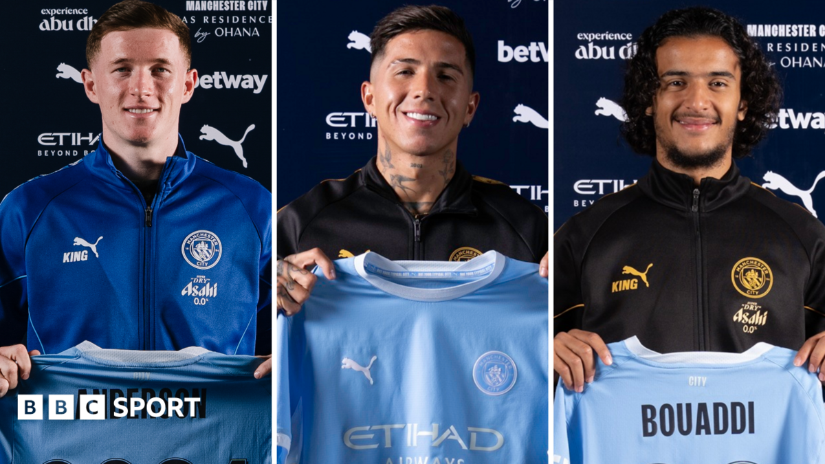 Elliot Anderson (left), Enzo Fernandez (middle) and Ayyoub Bouaddi
