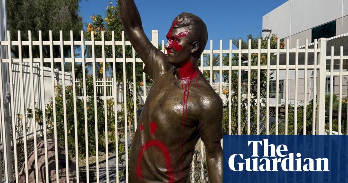 New Charlie Kirk statue vandalized at Turning Point USA headquarters | Arizona