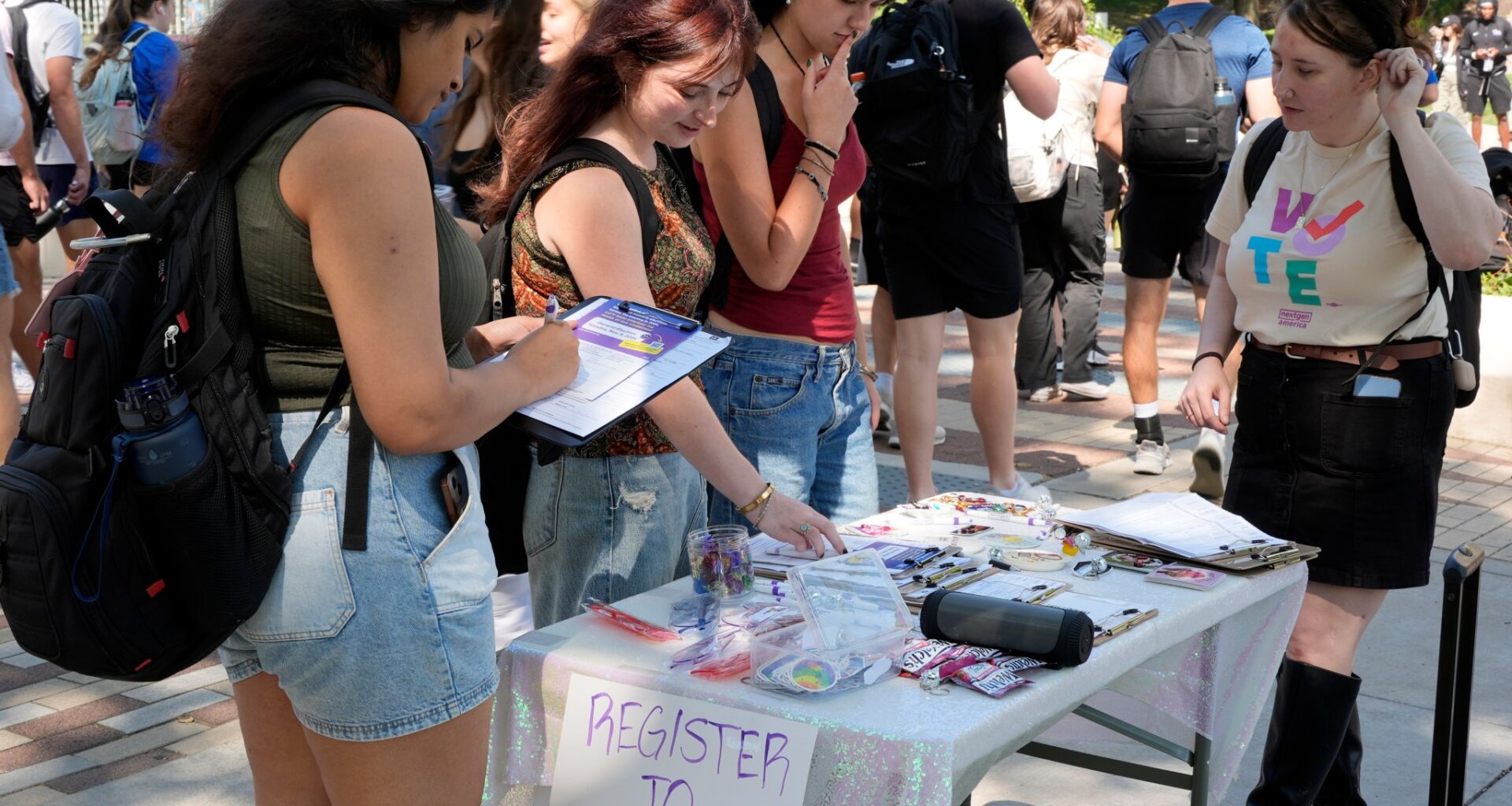 Democrats are on a registration roll in these key states