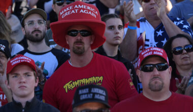 Supporters arrive before Republican presidential nominee former President Donald Trump speaks during a campaign rally at Arnold Palmer Regional Airport, Saturday, Oct. 19, 2024, in Latrobe, Pa. (AP Photo/Evan Vucci)