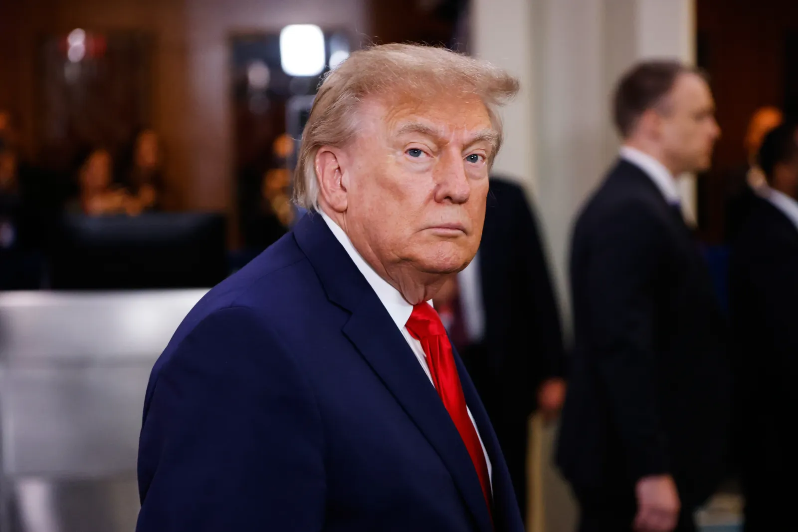 United States President Donald Trump arrives for the 81st session of the United Nations General Assembly at United Nations headquarters, Tuesday, Sept. 22, 2026.