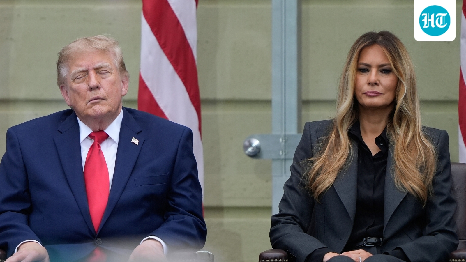 Trump's alleged face droop at 9/11 memorial sparks 'stroke' speculation; 'did he fall asleep?'