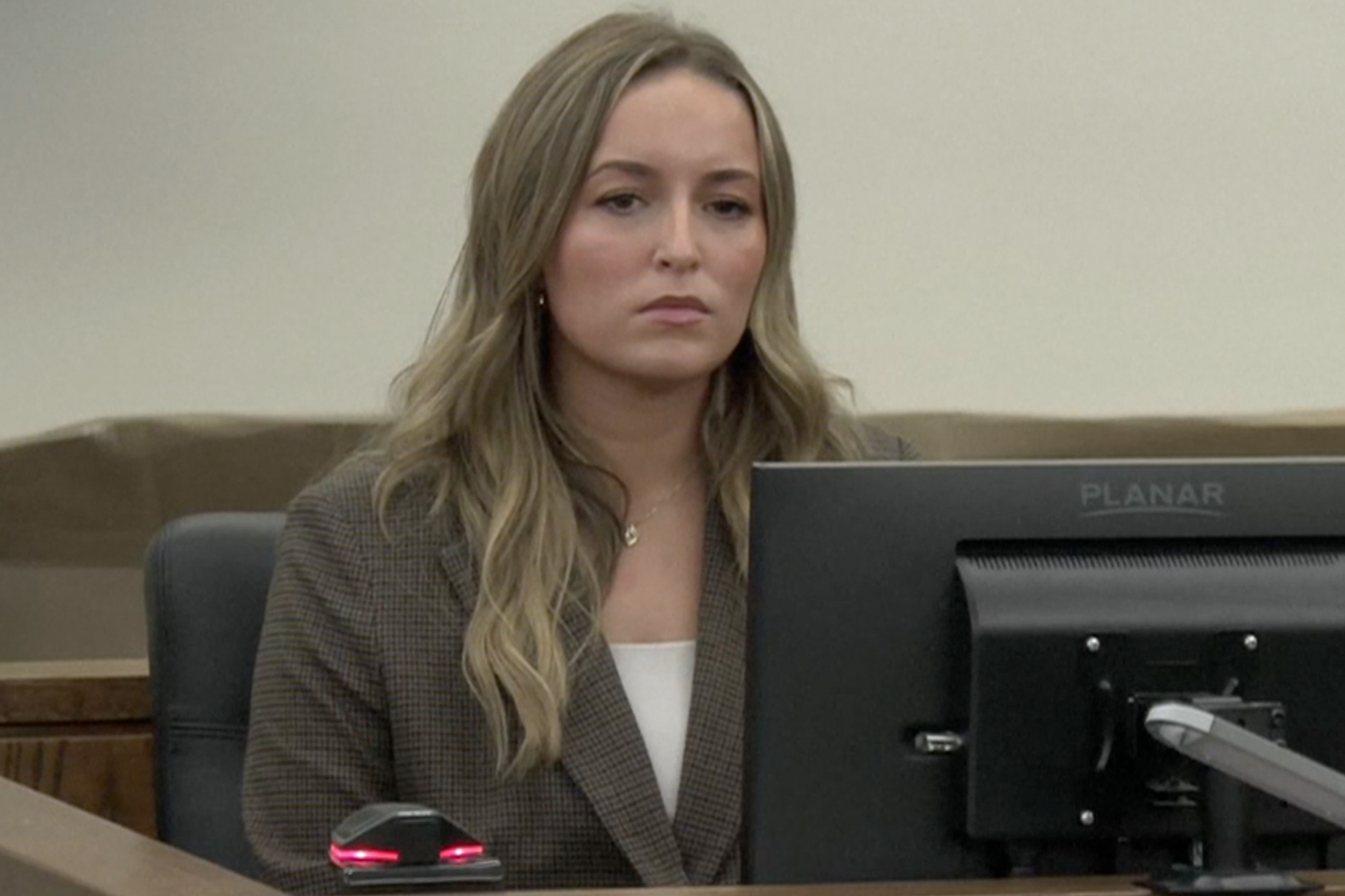 ​Alleigha Botner (pictured) testified that she believes ex-American Idol contestant Caleb Flynn, with whom she had conducted an affair, murdered his wife