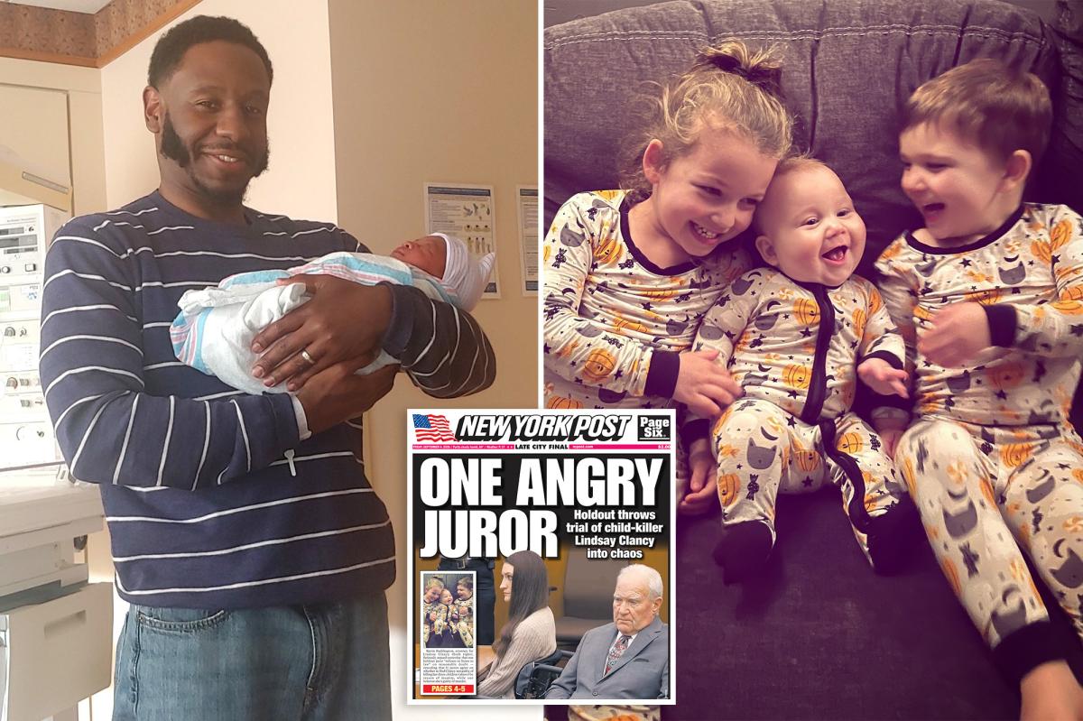 Lindsay Clancy holdout juror shares pictures of himself with newborn daughter — as fundraiser tops $350K