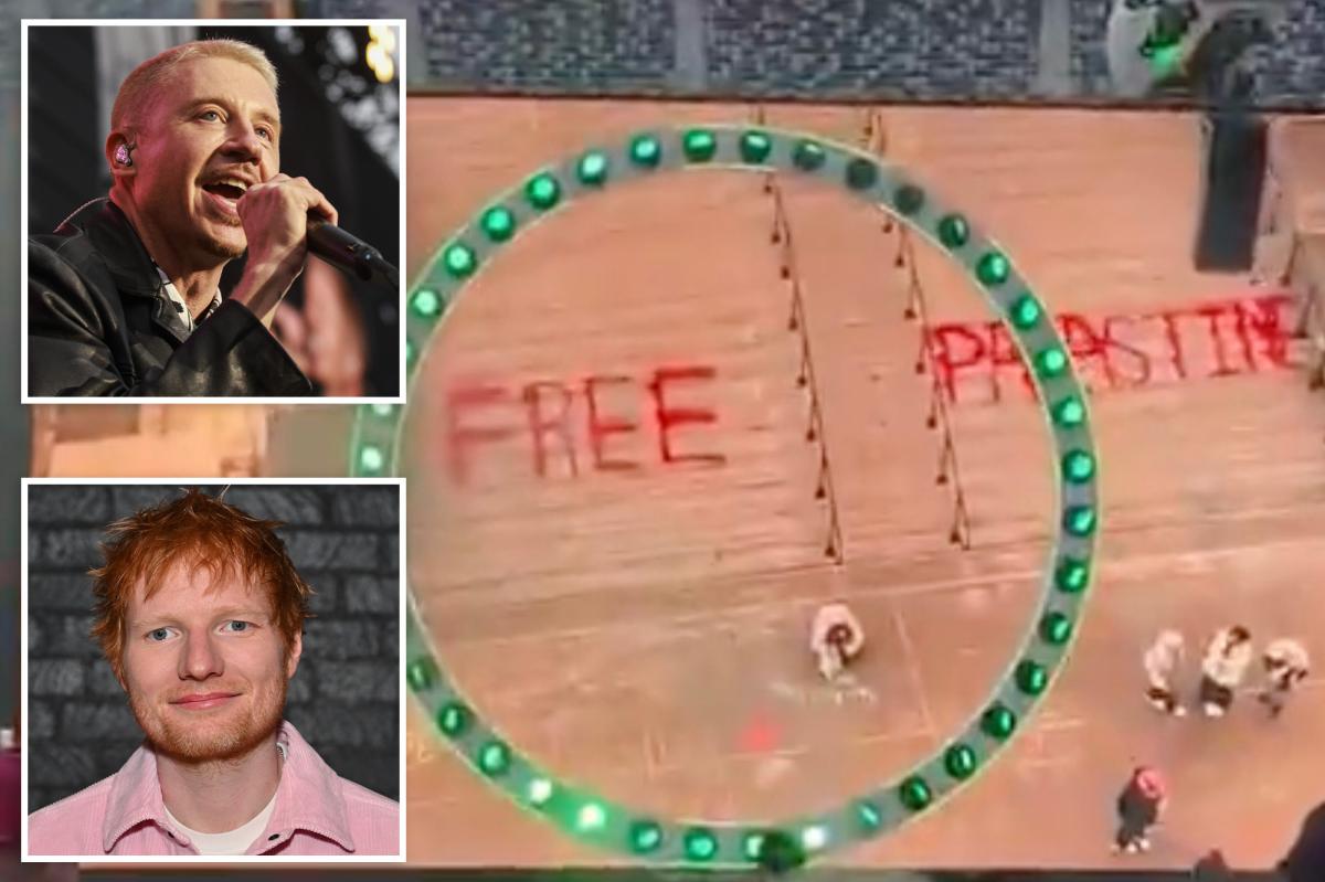 Woke rapper Macklemore sparks fury over anti-Israel rant at Ed Sheeran's MetLife show