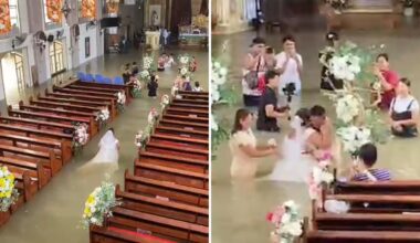 Bride refuses to let flooded church dampen big day, gets hitched in waist-high water