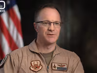 The rescued airman appeared in full military attire for the ’60 Minutes' interview aired on Sunday.