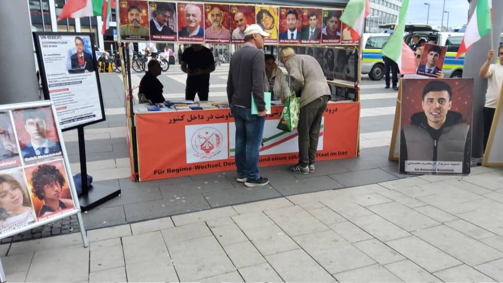 On August 29, 2026, NCRI supporters of in Cologne, Germany, held a rally and photo exhibition condemning executions in Iran