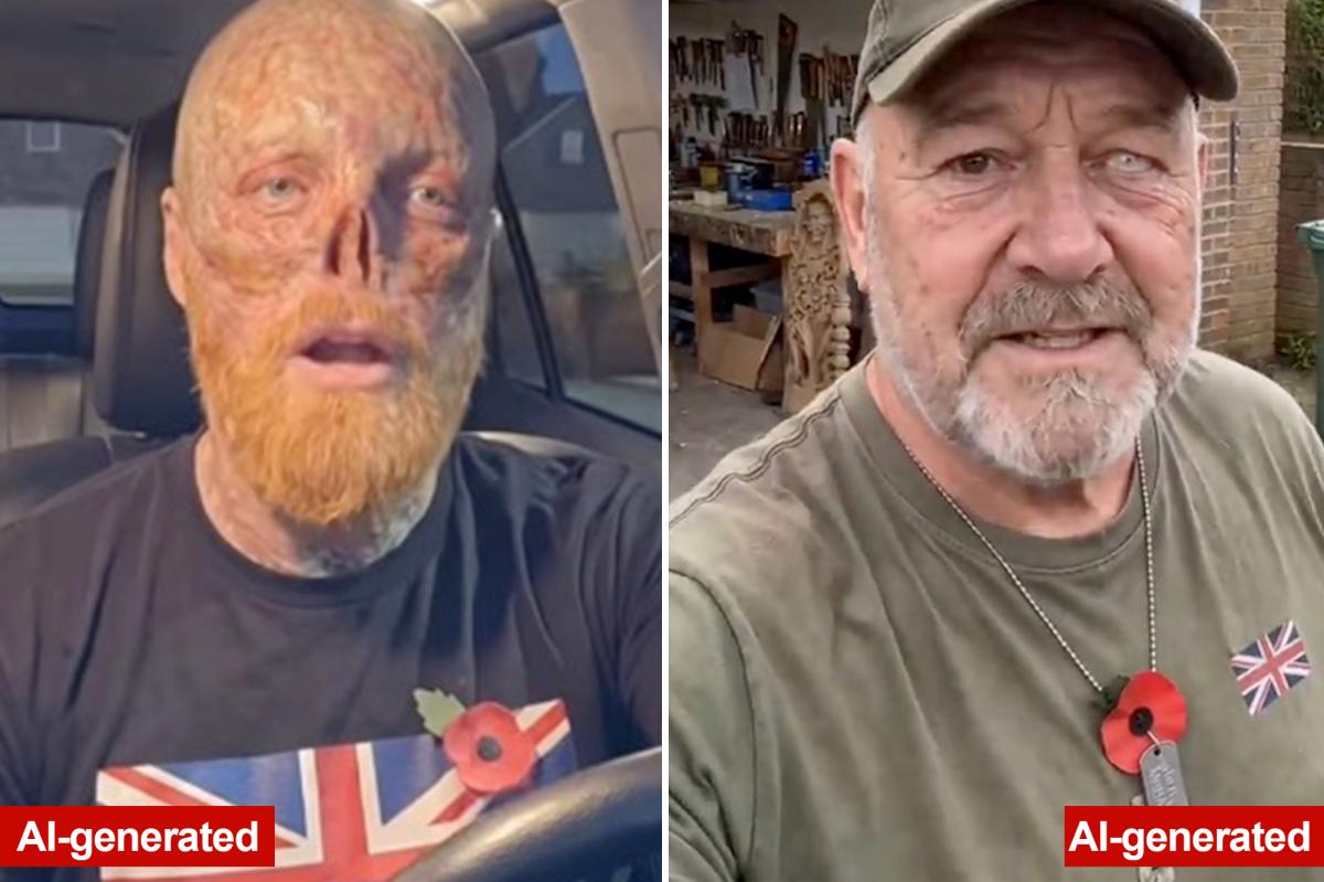 Wounded veterans selling cheap patriotic merch are really AI fakes: report
