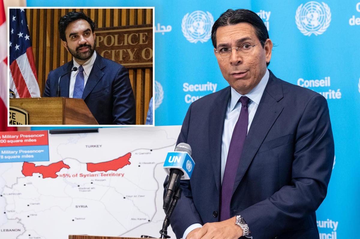 Israeli UN Ambassador Danny Danon criticizes NYC's Mamdani