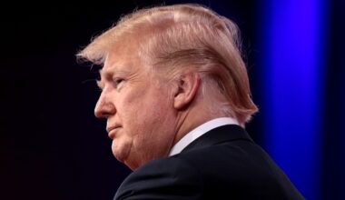 President of the United States Donald Trump speaking at the 2018 Conservative Political Action Conference (CPAC) in National Harbor, Maryland. By Gage Skidmore.
