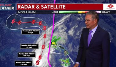 First Alert Forecast: Hurricane Warning posted for Kauai and Niihau, Flood Watch posted for all islands