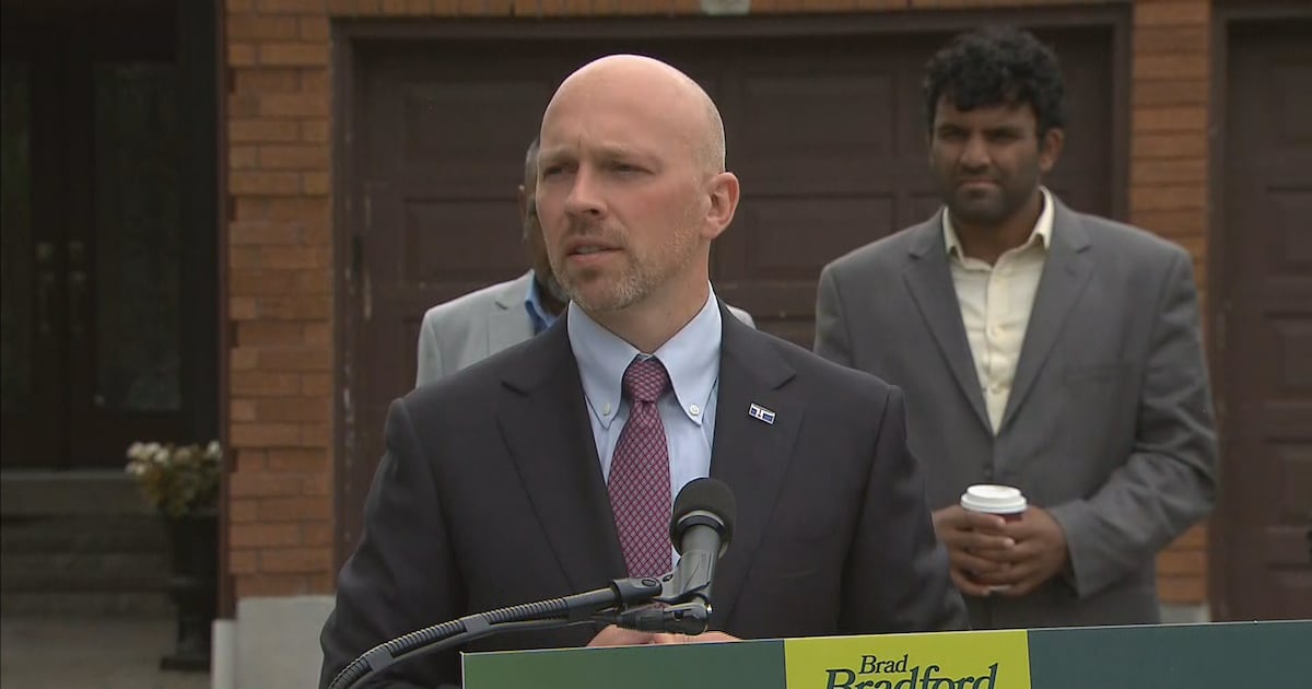Toronto election: Mayoral candidate Bradford vows to cut water bills