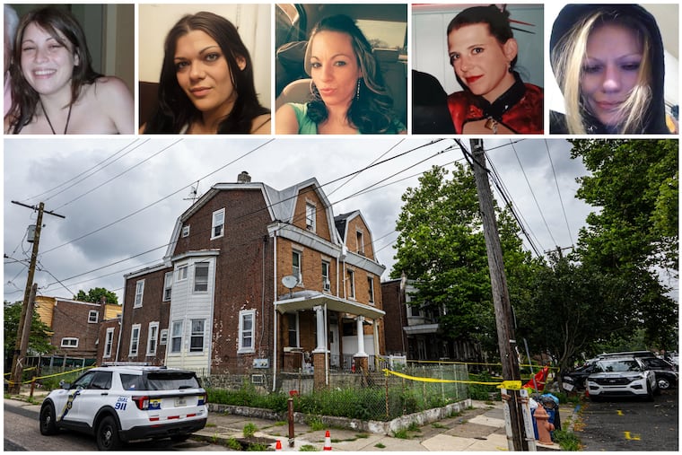 (Bottom from left) Gabrielle Amarando, Nicole Fusaro, Maribel Fresses, Amy McHale, and Blair Tonzelli. Fusaro, Amarando, and Fresses are presumed dead. Blair Tonzelli and Amy McHale are still missing, but were last seen at Raymond Horsch's home.