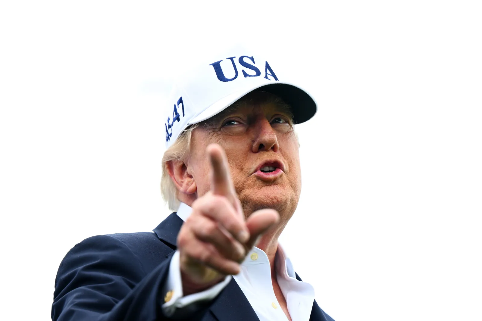 File photo: Trump gestures at his Trump International Golf Club at the Amgen Irish Open on September 13, 2026 in Doonbeg, Ireland.