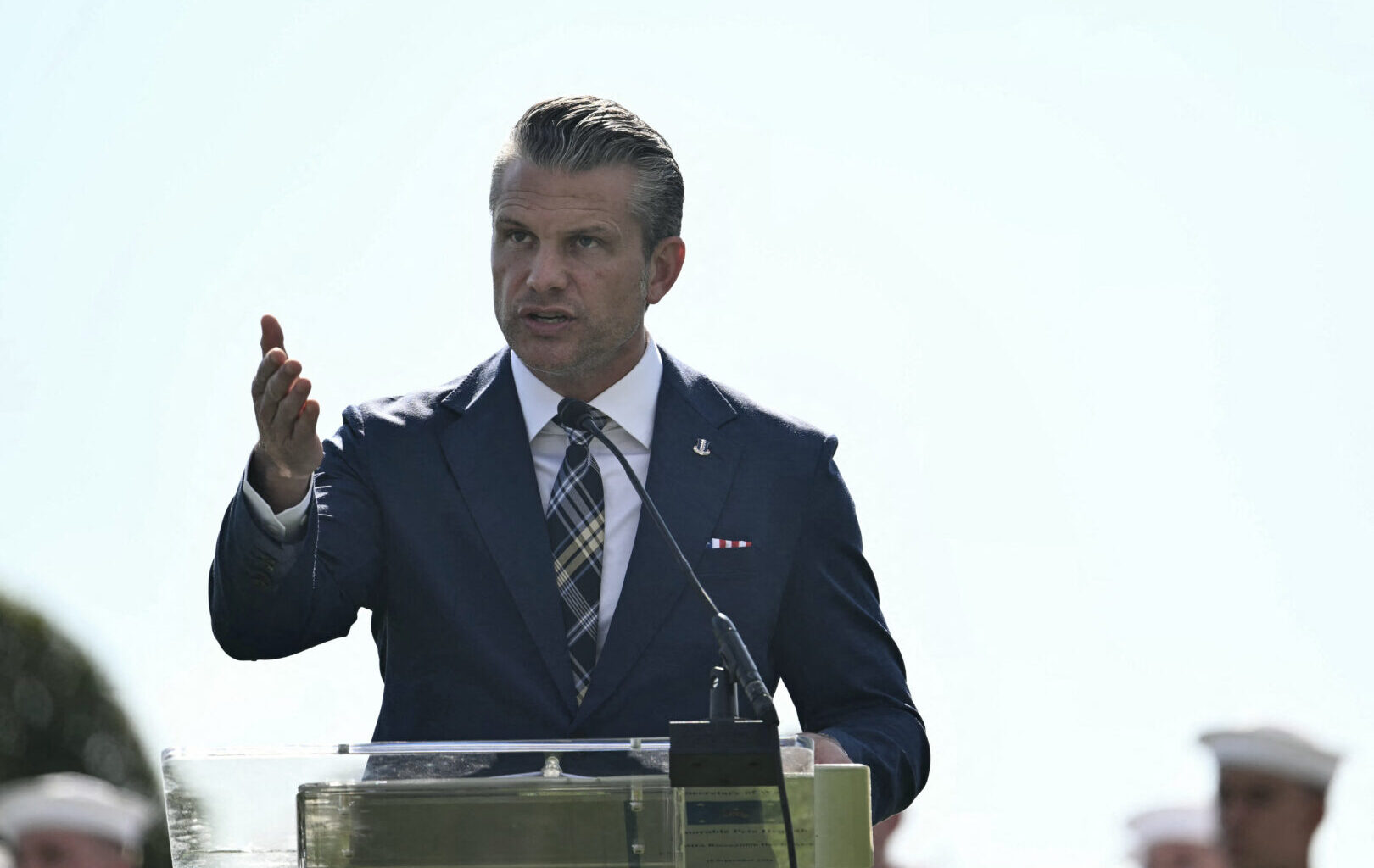 Defense Secretary Pete Hegseth speaks during the 2026 National POW/MIA Recognition Day ceremony at the Pentagon on Friday.