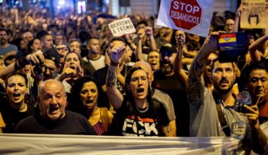 87-year-old woman's eviction from Madrid apartment sparks protest against Spain's housing crisis