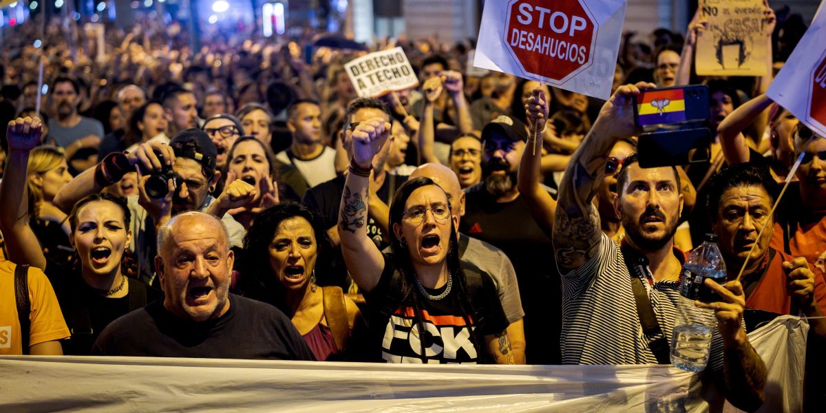 87-year-old woman's eviction from Madrid apartment sparks protest against Spain's housing crisis