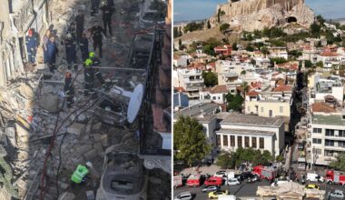 Greece explosion near Acropolis injures 2 people collapses building