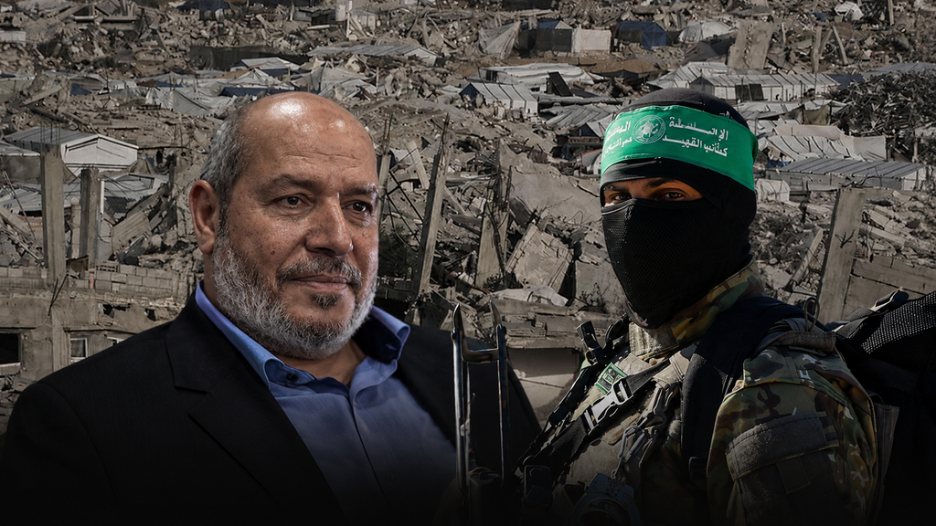 Hamas political chief Khalil al-Hayya, a Hamas operative (Photo: AP Photo/Jehad Alshrafi, Osama Faisal/AP, REUTERS/Hatem Khaled) Hamas political chief Khalil al-Hayya, a Hamas operative