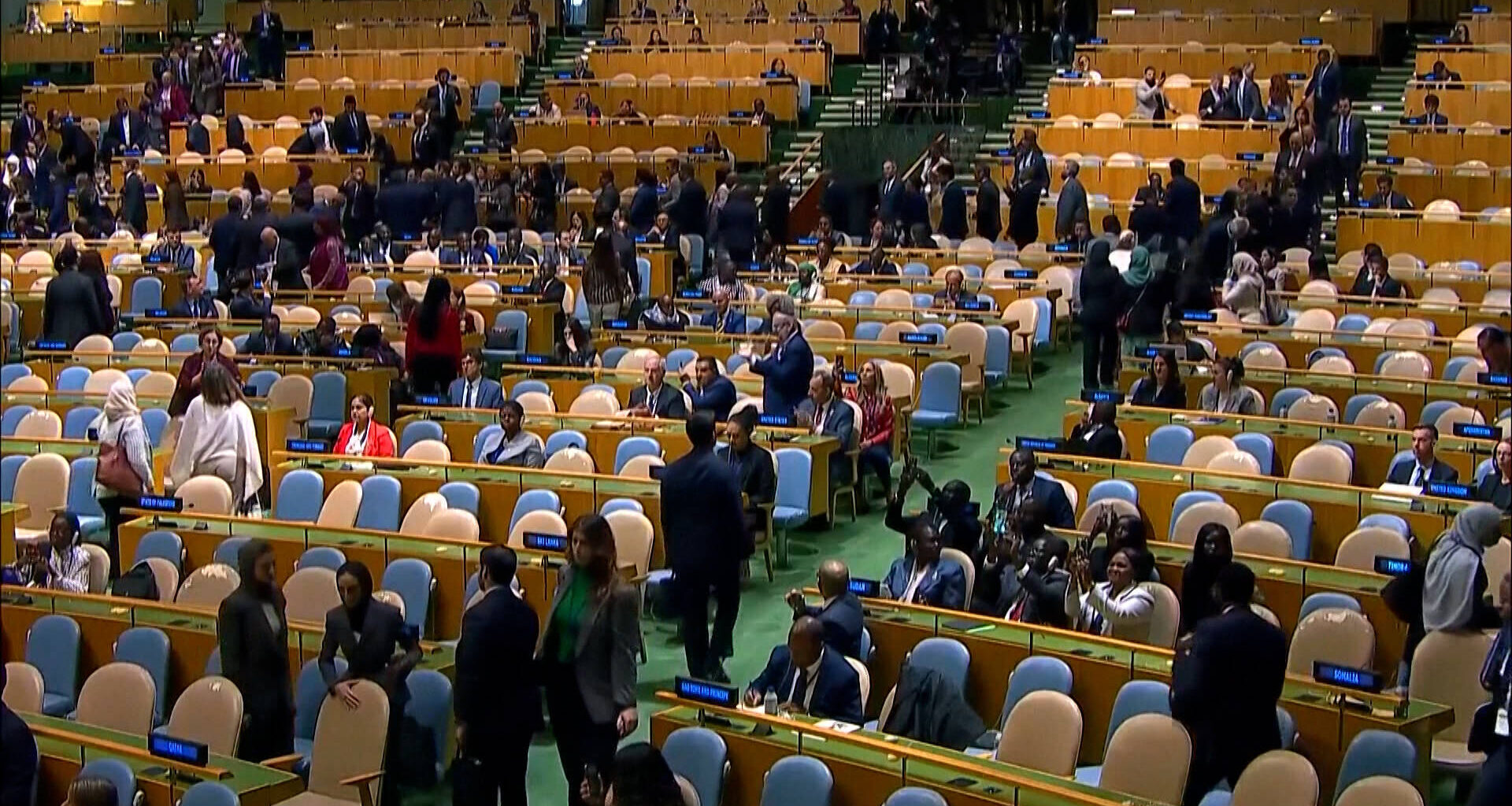 Dozens of U.N. Delegates Walk Out in Protest as Israel’s Netanyahu Addresses General Assembly