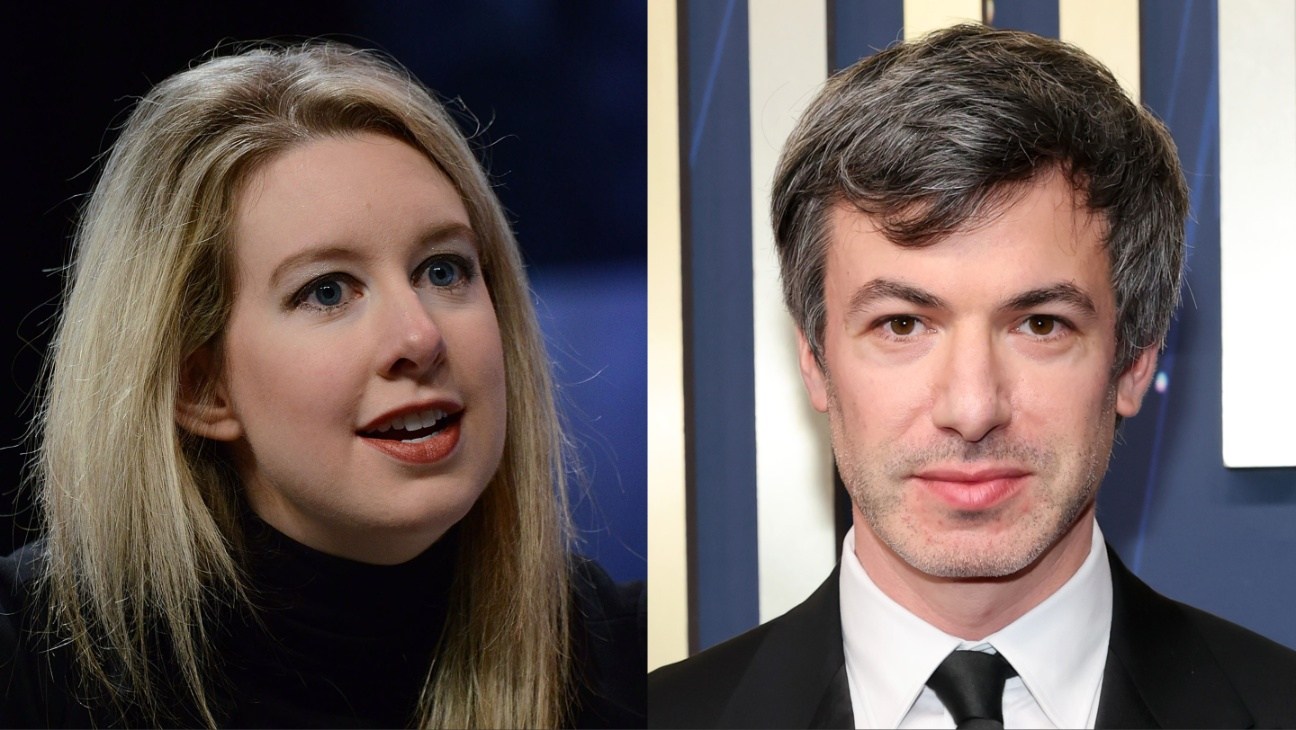 Elizabeth Holmes and Nathan Fielder.