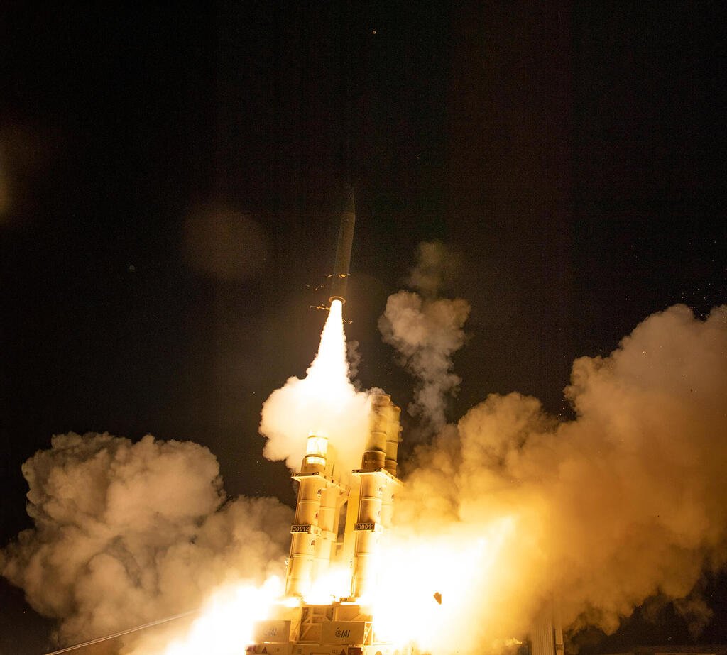 Arrow 3 experiment. (Photo: Ministry of Defense) ניסוי מערכות הגנה חץ 3