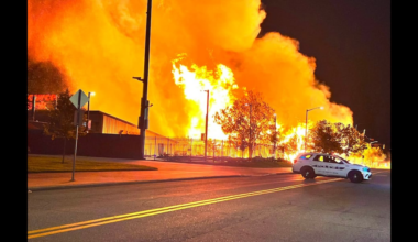Crews battle massive fire at downtown South Bend construction site