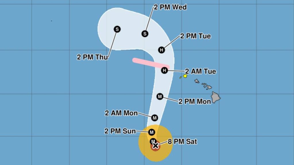 Category 4 Hurricane Lowell holding steady; tropical storm conditions possible by late Monday for Kauaʻi County : Big Island Now