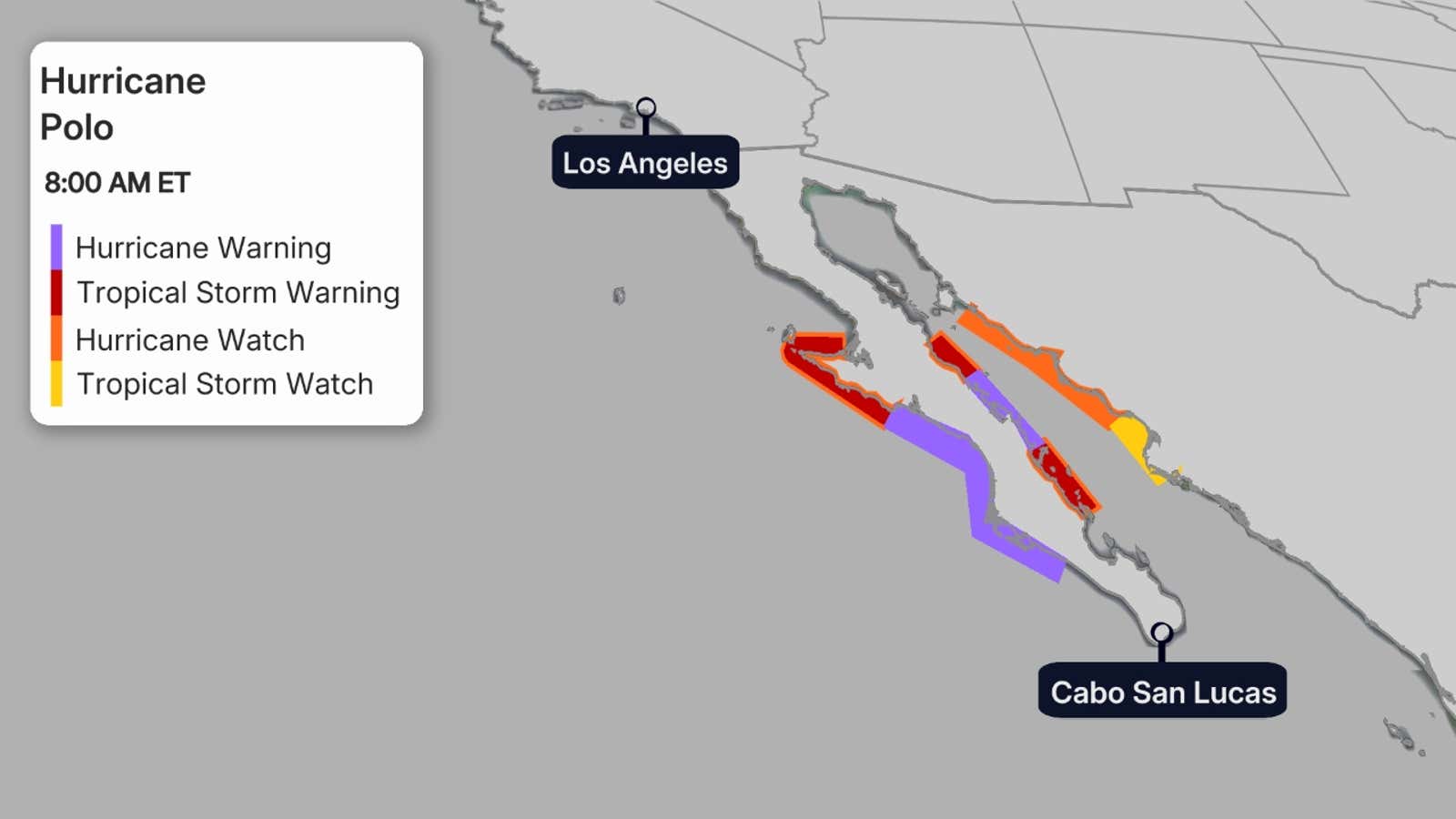 Pacific Storm 4 Watches Warnings