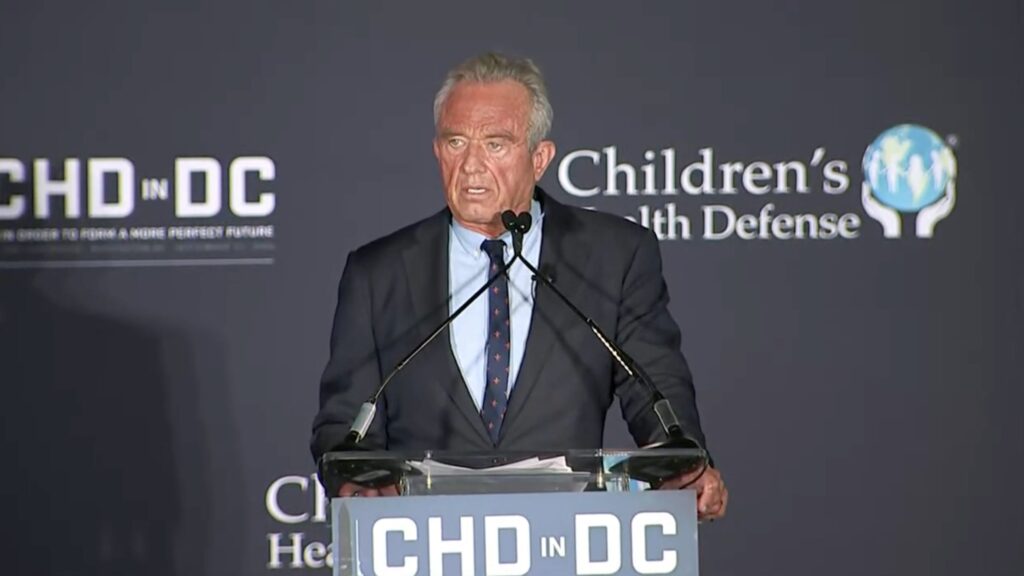 RFK Jr. delivers victory lap speech at anti-vaccine nonprofit he once led