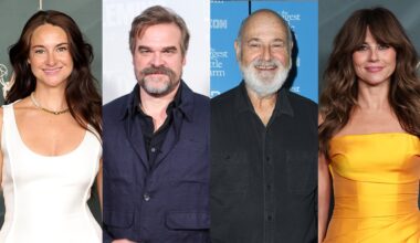 Shailene Woodley, David Harbour, Rob Reiner and Linda Cardellini