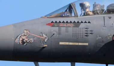 4th FW F-15Es Return From Iran Air War With Mortal Kombat-Themed Nose Art And Drone Kill Markings