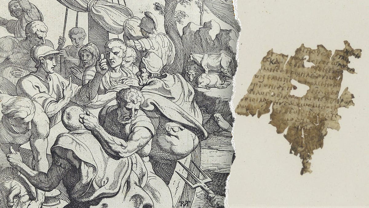 Depiction of Odyssey next to codex
