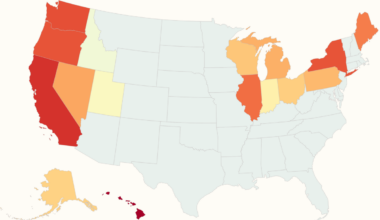 Map shows Donald Trump's approval rating in states with $6.50 diesel