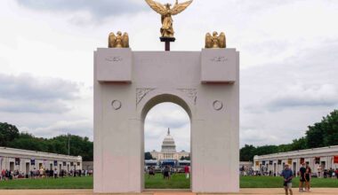 Trump says his planned arch would become a ‘military complex’ able to host drones and snipers – WTOP News