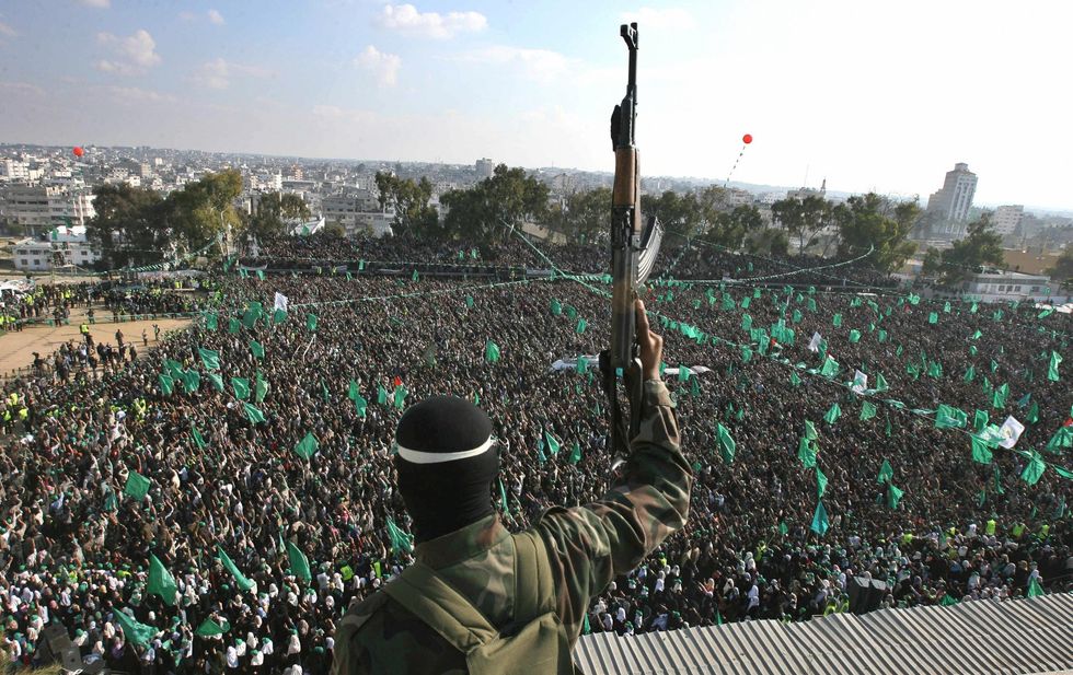 A Hamas rally in 2006 in Gaza city
