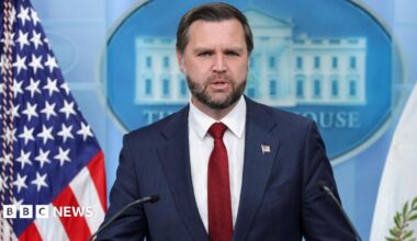 JD Vance holds first White House press briefing in weeks - follow live